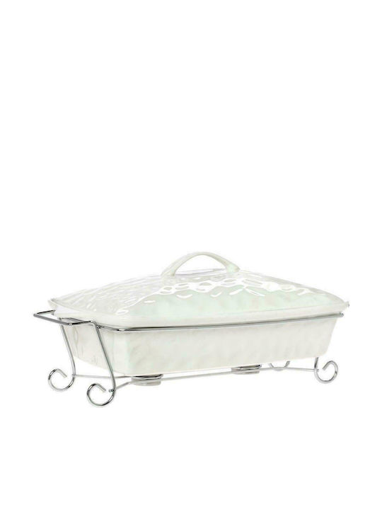 Cryspo Trio Punto Rectangular Porcelain Dutch Oven 43cm
