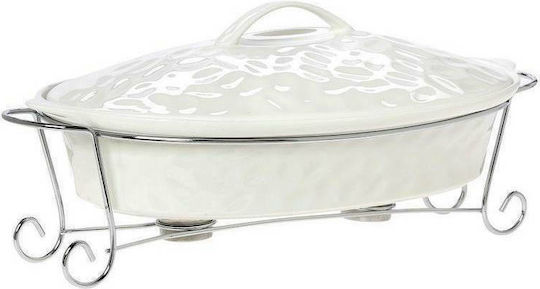 Cryspo Trio Punto Dutch Oven Oval Made of Porcelain 43cm 1pcs