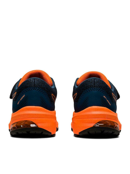 Asics GT-1000 11 PS Kids Sports Shoes Running with Hoop & Loop Closure Blue