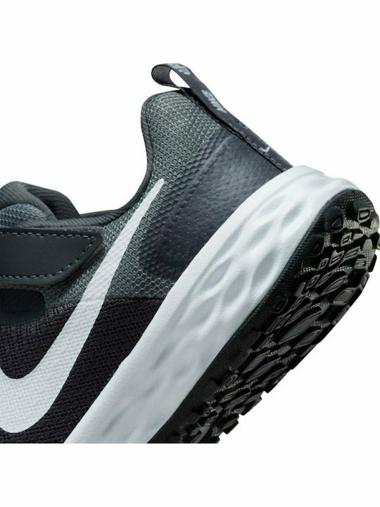 Revolution Revolution 6 Nn Kids Sports Shoes Running with Hoop & Loop Closure Iron Grey / White