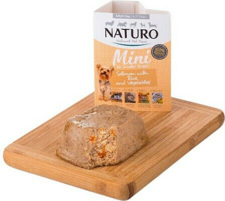 Naturo Tray Wet Dog Food in Pouches with Vegetables Rice and Salmon 150g
