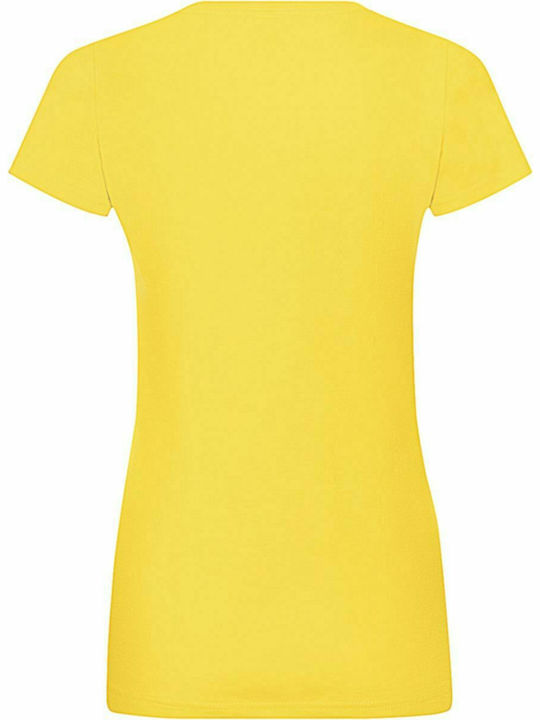 Fruit of the Loom Sofspun T Women's Short Sleeve Promotional T-Shirt Yellow