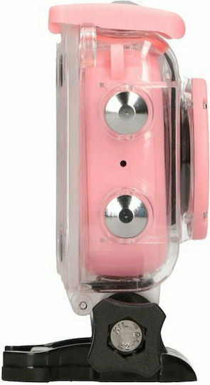 H18 Action Camera HD (720p) με Οθόνη 2" Ροζ
