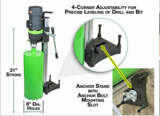 Eibenstock DB 201 Core Wet Drill with Stand 2500W