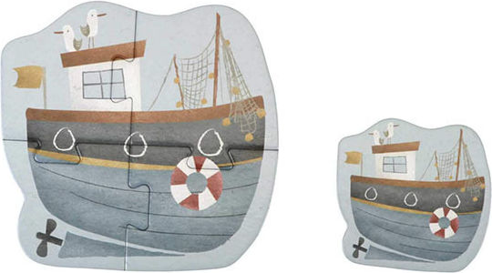 Παιδικό Puzzle 6 in 1 Sailors Bay για 2+ Ετών 24pcs Little Dutch