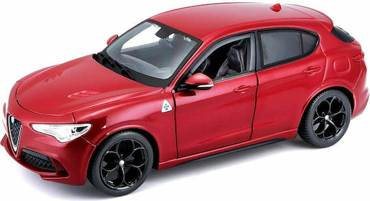 Bburago Αυτοκινητάκι Alfa Romeo Stelvio - Κόκκινο 1:24 για 3+ Ετών