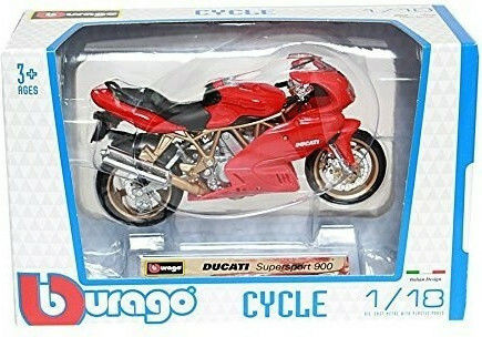 Bburago Motocicletă Asortată - Multicoloră 1:18 Pentru 3+ Ani (Diverse Modele) 1 Buc