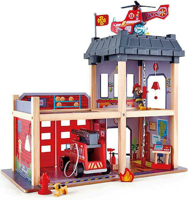 Hape Fire Station Track Fire Truck for 3++ Years E3023