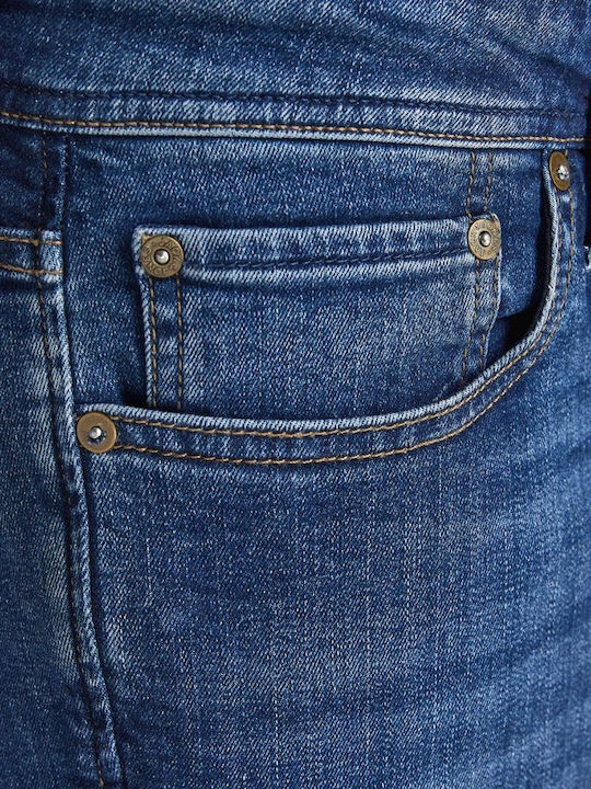 Men's Jeans Pants Elastic with Regular Straight Fit Blue