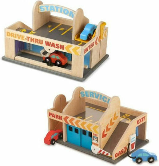 Melissa & Doug Сервизна Станция Паркинг Гараж