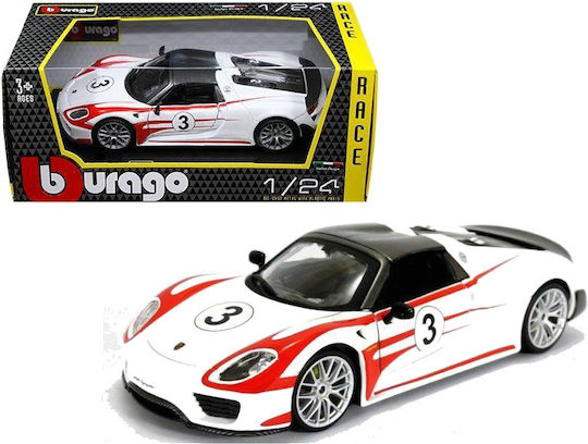 Bburago Porsche 918 Weissach Αυτοκινητάκι 1:24 για 3+ Ετών