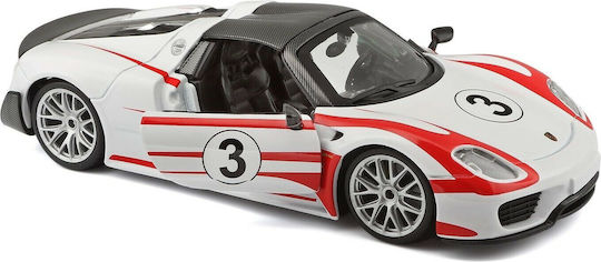 Bburago Porsche 918 Weissach Αυτοκινητάκι 1:24 για 3+ Ετών