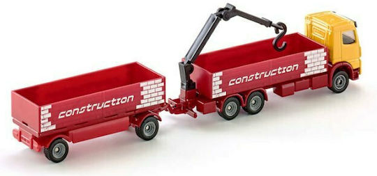 Siku Construction Lorry with Trailer Φορτηγό 1:87 για 3+ Ετών