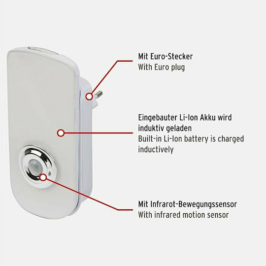 Brennenstuhl Night Light Plug with Motion Sensor 1pcs