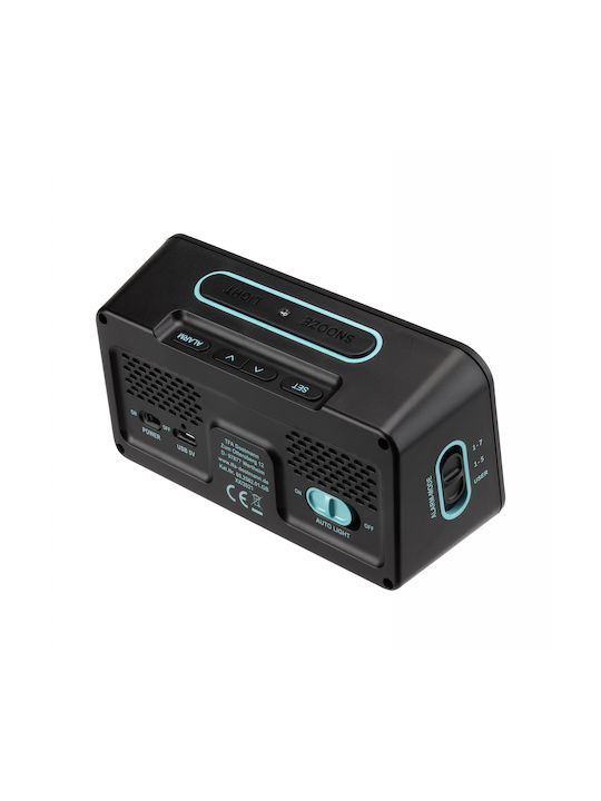 TFA Tisch-Digitaluhr mit Wecker Black Mit Raumklima 60.2562.01