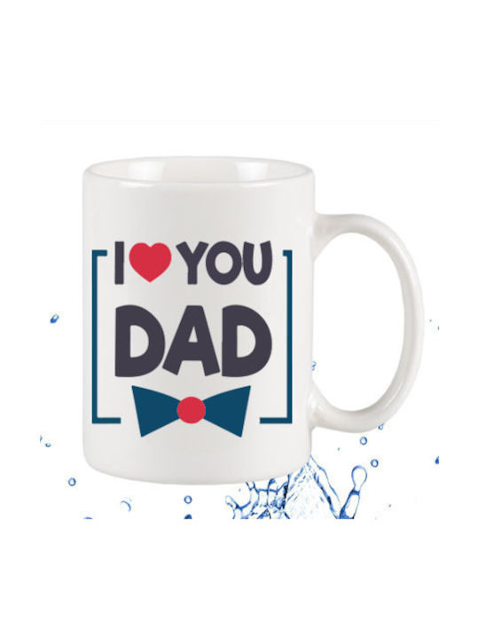 Fly Digital I Love You Dad Tasse Keramik Weiß 15034 1Stück