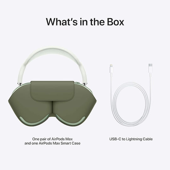 Apple AirPods Max Lightning Wireless / Wired Over Ear Headphones with 20 hours of Operation Green