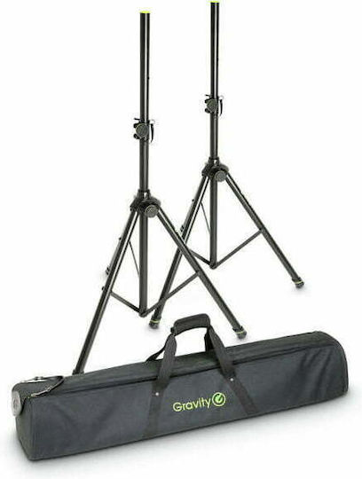 Gravity SP 5211 B Tρίποδα Ηχείων PA ύψους 106-192cm σε Μαύρο Χρώμα