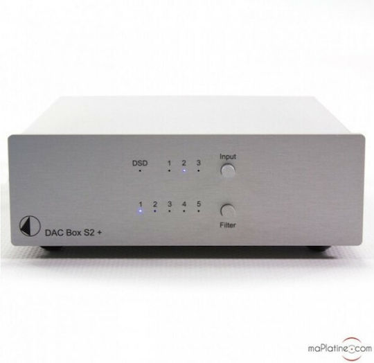 Pro-Ject Audio Box S2 + DAC με Είσοδο USB Ασημί