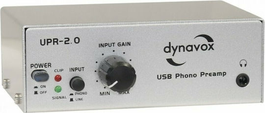 Dynavox USB-Phono UPR-2.0 Phono Preamp Ασημί