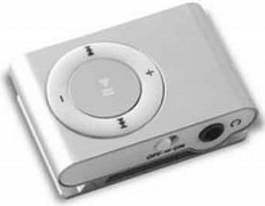 Setty Mini + Earphones MP3 Player Ασημί