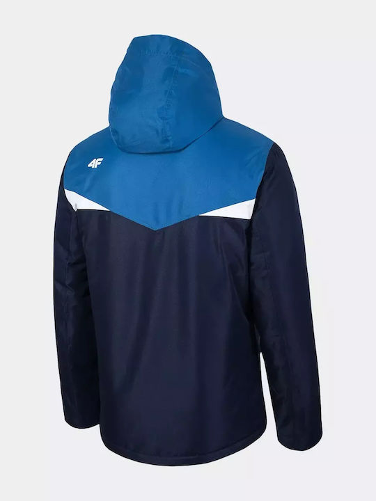 4F Men's Ski & Snowboard Jacket Blue H4Z19-KUMN071-30S