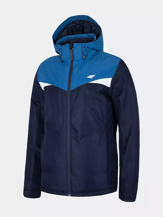 4F Men's Ski & Snowboard Jacket Blue H4Z19-KUMN071-30S