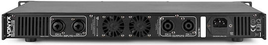 Vonyx VDA1000 PA Power Amplifier 2 Channels 250W/4Ω 175W/8Ω with Cooling System Black