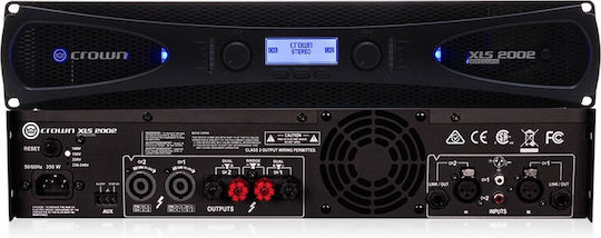 Crown Audio XLS-2002 PA Power Amplifier 2 Channels 650W/4Ω 375W/8Ω Black