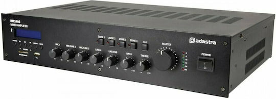 Adastra RM240S Ολοκληρωμένος Ενισχυτής Εγκαταστάσεων 5 Καναλιών 240W/8Ω με 4 Ζώνες 240W/100V και Συνδέσεις USB/FM/Bluetooth