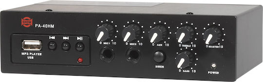 Show PA-40HM Integrated Commercial Amplifier 40W/100V Equipped with USB Black