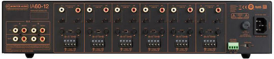 Monitor Audio IA60-12 PA Power Amplifier 12 Channels 60W/4Ω 45W/8Ω Black