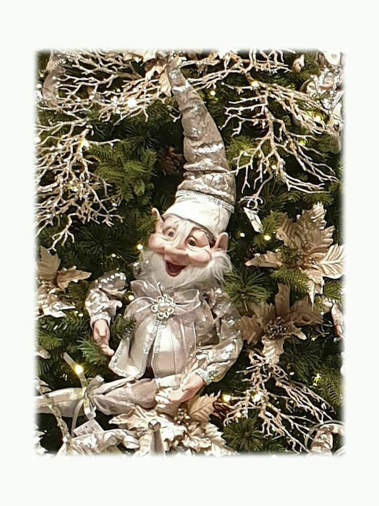 Iliadis Christmas Fabric Figure Elf Gold Height 65cm