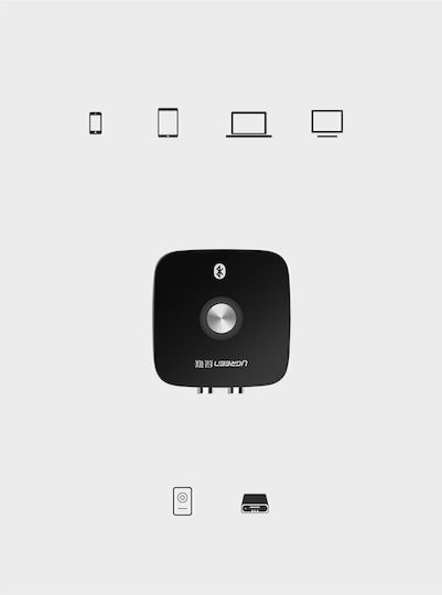 Ugreen 2RCA v5.1 Bluetooth 5 Приемник с изходни портове RCA / 3,5 мм жак
