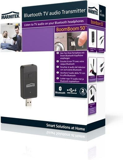 Marmitek BoomBoom 50 v3 Bluetooth 3.0 Receiver / Transmitter με θύρα εξόδου 3.5mm Jack