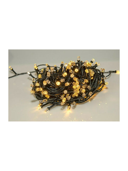 100 Lights LED 8m. Warm White in String 1pcs