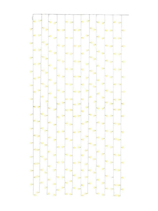 300 Lichterketten LED 6.1m. x 250cm Weiße Typ Vorhang 1Stück