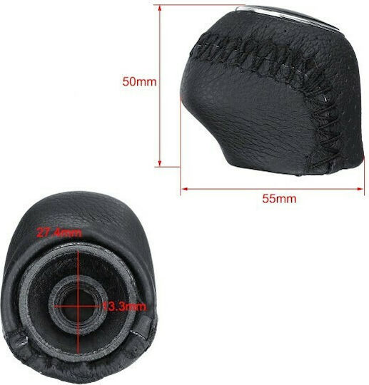 Carman Πόμολο Ταχυτήτων για Citroen Jumper Fiat Ducato Peugeot Boxer 2002-2014 Μαύρο