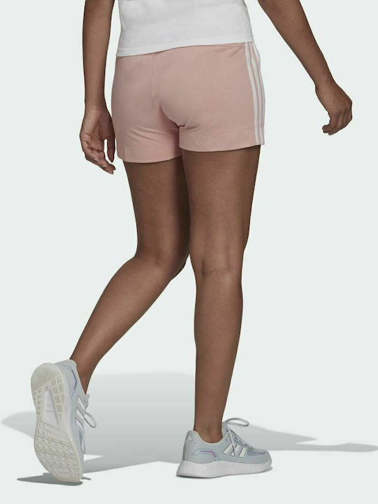Adidas Essentials Slim 3-Stripes Αθλητικό Γυναικείο Σορτς Wonder Mauve