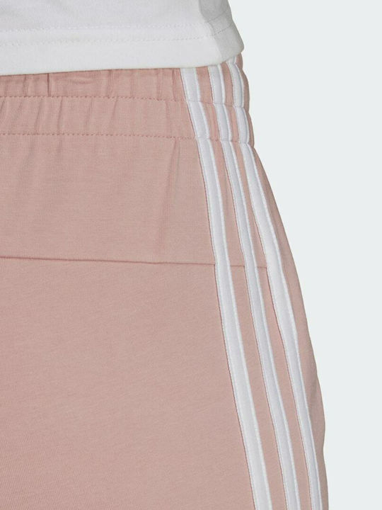Essentials Slim 3-Stripes Γυναικείο Αθλητικό Σορτς Wonder Mauve