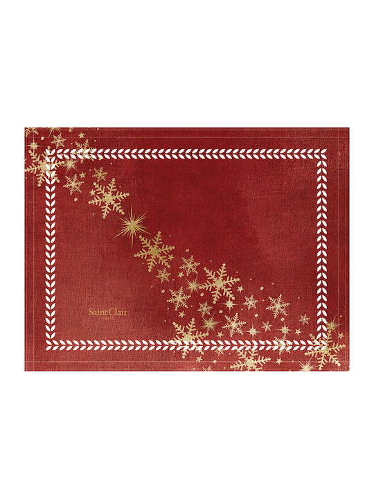 Saint Clair 3042 Christmas Placemats Plastic Red L45xW33cm 1pcs 1719030221036