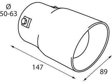 Lampa Μπούκα Εξάτμισης TS-50 Universal Φ50-63mm