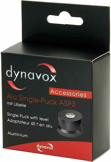 Dynavox ASP3 Single Puck 207673 Spirit Level Weight 70gr Black