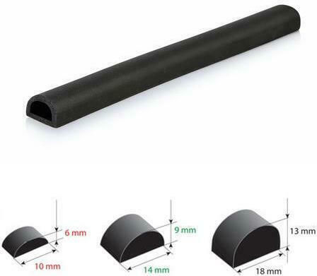Lampa Προστατευτικό Πόρτες Αυτοκινήτου 3.1m X 18 X 13mm 1τμχ Μαύρο 70007