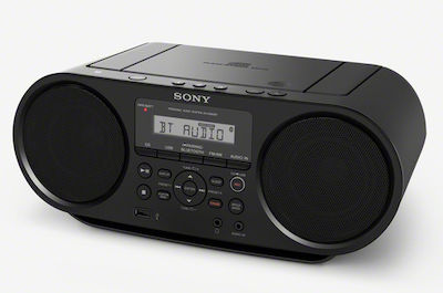 Sony Φορητό Ηχοσύστημα ZS-RS60BT mit CD-Spieler / USB / Radio in Schwarz Farbe