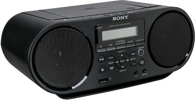 Sony Φορητό Ηχοσύστημα ZS-RS60BT mit CD-Spieler / USB / Radio in Schwarz Farbe