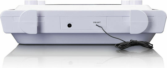 Lenco Tragbares Radio-CD-Spieler mit Bluetooth CD Radio Weiß