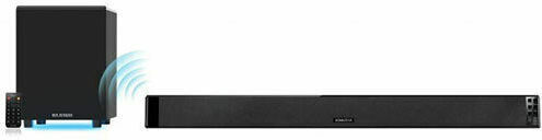 Sonic Gear BT5500 Soundbar 2.1 Bluetooth και HDMI 40W με Ασύρματο Subwoofer και Τηλεχειριστήριο Μαύρο