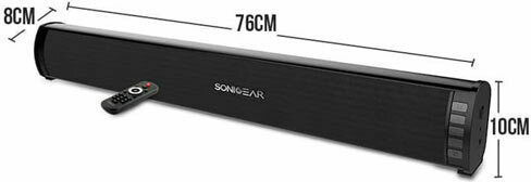 Sonic Gear SB3000BTMI Soundbar 2 Bluetooth 20W cu Telecomanda Negru