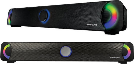 Sonic Gear BT300 Soundbar 3.6W 2.0 Bluetooth Μαύρο